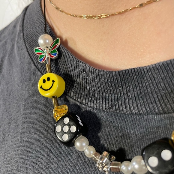 Asap Rocky Smiley pearl chain - Picture 4 of 5